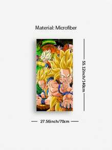1 pieza Toalla de playa con diseño de anime Bandai, manta de playa de microfibra súper suave y sin arena, súper absorbente para viajes, natación, buceo, surf, yoga, camping, accesorios y artículos esenciales de playa