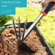 1 Pc Gardening Hand Tools - Durable Metal Shovel, Weeder, Cultivator, Transplanter - Ergonomic Handle - Plant Care, Potting, Gardening Gift, Outdoor Treasure Hunting, Beachcombing, Camping - Suitable For Indoor And Outdoor Use. Features: Anti-Slip, Elegant, Durable, Chic - Black - View 7