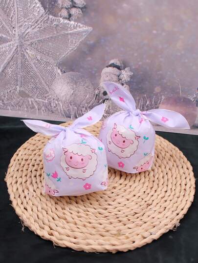 6/20/30pcs Eid Al-Adha Gift Bag, Lamb Candy Bag, Eid Al-Adha Gift Packaging Bag, Festive Party Decoration Gift Bag, Candy Biscuit Bag