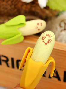 20件/16件/10件/8件/6件/4件/2件香蕉橡皮擦，香蕉形铅笔橡皮擦，新奇香蕉文具，可爱卡通橡皮擦，奖品，礼物，颜色随机