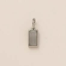 1 件不锈钢镀 18K 金锆石吊坠，适合 DIY 项链、手链和女士珠宝礼物 - 彩色 - 查看 6