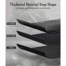 Motorcycle Fork Tool Bag Leather Saddle Bag Handlebar For Harley Dyna Sportster - 1 - View 7