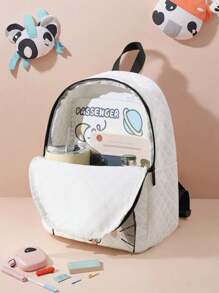 1 件定制儿童/青少年背包，带熊和长颈鹿菱形图案，适合定制您的独特设计，可印上自己的名字或朋友/兄弟姐妹的名字，适合送回学校的冬季礼物创意男孩女孩情人节 - 彩色 - 查看 4