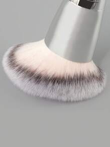 Dual-Ended Foundation Contour Brush, Flat Top And Angled Synthetic Bristles For Bronzer Liquid Cream Powder - Multicolor - View 5