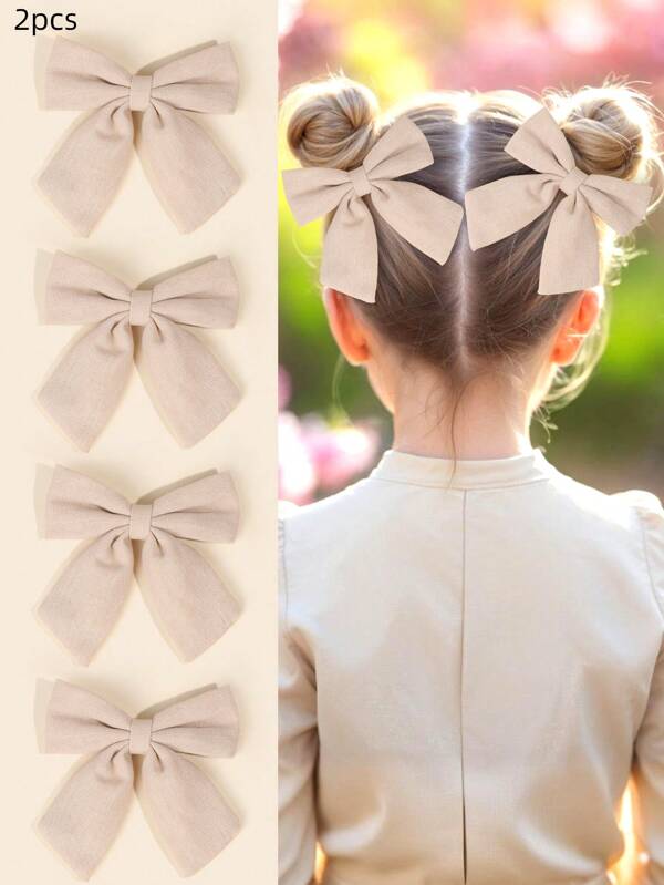 2 szt. kokardki z włosów wielbłądzich dla dziewczynek, spinki do włosów z kokardką z materiału dla dziewczynek, spinki krokodylkowe, akcesoria do włosów w kształcie jaskółczego ogona dla dziewczynek prezenty