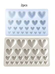 Sanrio Molde de silicona en forma de corazón de 6,93 pulgadas (17,6 cm) - Molde de horneado libre de PA para chocolate, caramelo, gelatina, velas y jabones | Herramientas de repostería DIY antiadherentes | Accesorios de horneado para el Día de San Valentín