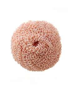 4pcs/2pcs/1pc Fiber Cleaning Balls, Kitchen Pot & Dish Scrubber, Non-Shed Fiber Cleaning Balls With Handle For Replacement, Cleaning Kitchen And Home Dishwashing Brush, Tableware Cleaning Brush