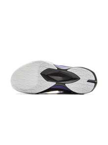 Sepatu Basket Pria LI-NING JIMMY BUTLER 3 BOOM Cushioning Wearable Sneakers ABAU107 - Hitam/Ultraviolet - View 7