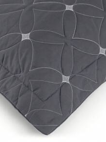 Complete Bedspread And Sheet Kit 6 Pieces 200 Thread Count Double/Queen/King Luxury Embroidery Ideale - 灰色 - 查看 7