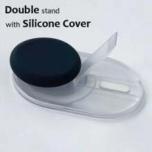 1 Pc Double Bracket Magnetic Cell Phone Grip Holder Stand With Silicone Cover, For Magsafe Cellphone Grip Tok Griptok Compatible With Iphone 16/15/14/13/12 Series Magnetic Phone Socket Pocket Phone Holder