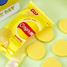 1pc/2pcs/4pcs Novelty Shaped Erasers - Cookie, Ramen, Chocolate, Ice Cream Designs, Pencil Erasers, Suitable For Office & School, Durable & Easy To Clean, Ideal For Students, Teachers, Daily Use, Back To School Gift, Memorabilia, Learning Competition Prize, School Office Supplies
