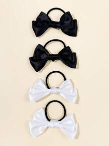 2pcs Elegant Bow Hair Bands, Suitable For Everyday Wear