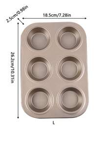 1 件装 4/6/12 腔小蛋糕模具烤盘不粘松饼盘迷你纸杯蛋糕盘套装松饼盘烘焙迷你芝士蛋糕盘厨房小工具烘焙用品 - 彩色 - 查看 12