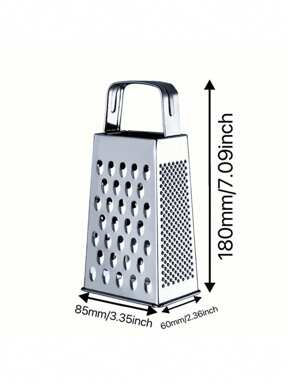 1pc Stainless Steel Multi-Sided Shredder Easily Shreds For Carrots, Cucumbers, Potatoes, Garlic, Etc. Multifunctional Stainless Steel Vegetable And Fruit Peeler. Stainless Steel Sharpening Tool - Cheese Shredder - Kitchen Grinder - Multi-Sided Shredder - Paper Shredder - Kitchen Utensils - Stainless Steel Kitchenware - Cheese Shredder - Grating Tool - Must-Have Kitchen Tools