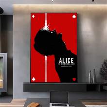 1PC Frameless Hot TV Alice In Borderland Poster HD Art Wall Home Living Room Bedroom Wall Art)Home Decorative Paintings