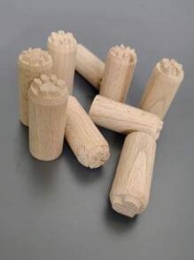 1pc Artistic Wooden Carved Stamp, For Ceramics & Clay, Sturdy Woodcarving Stamp, For Creative Patterns, Durable Clay Stamp Tool, For Handmaking & DIY Projects,Back To School,School Supplies - Multicolor - View 10