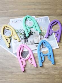 10pcs/5pcs/1pc Random Color Foldable Hanger, Multi-Functional Foldable Drying Rack, Portable Clothes Drying Rack, Non-Slip Foldable, Suitable For Home, Travel, Outdoor, Business Trip, Clothes Storage, Drying, Holiday Gift, Laundry Supplies, Clothes Rack