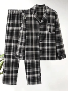 New Fashionable Plus Size Men's Autumn/Winter Pajama Set