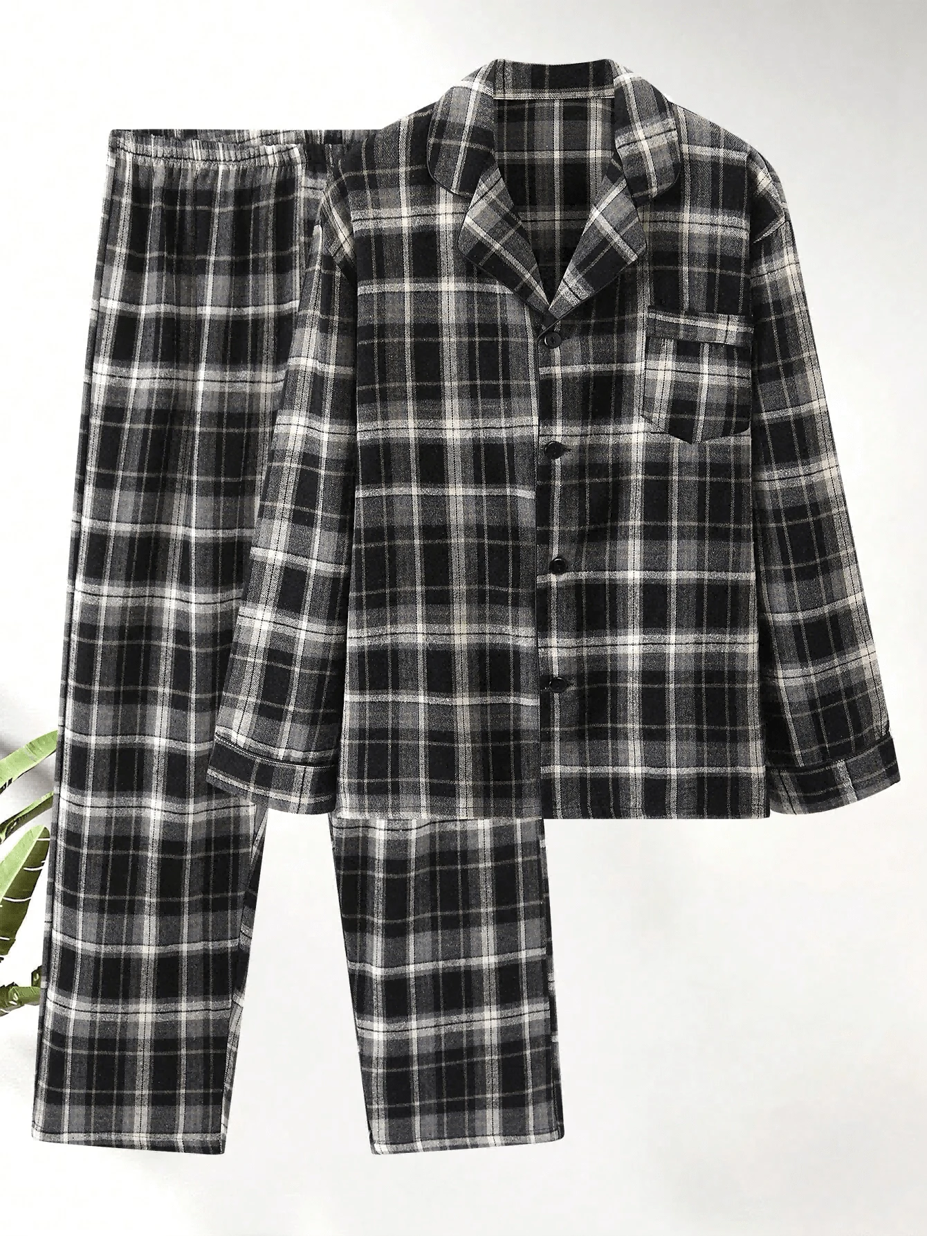 New Fashionable Plus Size Men's Autumn/Winter Pajama Set