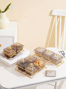 1 Set de Almacenamiento y Decoración de Lujo para Aperitivos, Dulces, Frutas Secas y Galletas - Multicolor - Ver 8