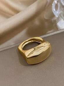 1 stuk elegante geometrische ring met bloemblaadjes, hypoallergeen en aanslagbestendig roestvrij staal, stapelbare sieraden voor vrouwen en koppels, zomerstrand/reizen/dagelijkse benodigdheden, perfect cadeau voor Moederdag/Valentijnsdag/Kerstmis/verjaardag (cadeaus voor vriendin/moeder)