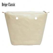 New 1pc Waterproof Obag Inner Classic Mini Canvas Organizer Insert Lining Zipper Pocket For Standard Classic Mini O Bag Accessoires - Multicolor - View 18
