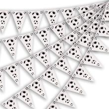 1 szt. Sportowy motyw piłkarski wzór baneru imprezowego, dekoracje piłkarskie, odpowiednie na przyjęcie urodzinowe, spotkania domowe, piknik na świeżym powietrzu, dekoracja podwórka