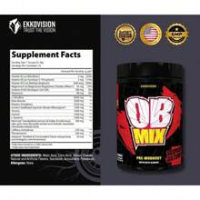 Ekkovision Preworkout (Bax Shots, Optismal, Dethroner, Satori Face Off, Project Mass, Ob Mix) - Optismal V2 - Puckin' Blue Raz - 無刺痛感 - 查看 7