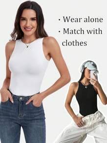 Women Shapewear Tummy Control Tank Tops Seamless Compression Tops Slimming Camisole