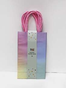 12*6*20cm 5pcs Ombre Color Paper Gift Bags, For Birthday/Party - Multicolor - View 1