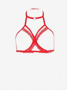 Lencería sexy, lencería sexy de encaje y banda elástica, lencería sexy de encaje y banda elástica de moda estilo fiesta de role-playing para Navidad