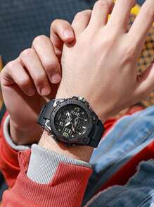 1 pieza Reloj inteligente deportivo multifuncional con pantalla dual, adecuado para uso diario y como regalo - Unitalla - Ver 11