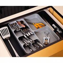 Joseph Joseph DrawerStore Compact Utensil Organizer Kitchen Drawer Silverware, Flatware Tray, Small, - 餐具和用具收納盒 - 查看 8