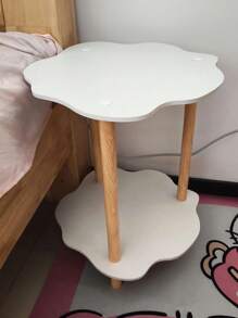 1pc Minimalist Side Table, Small Apartment Living Room Sofa End Table, Movable Bedroom Nightstand With 2 Tiers - Multicolor - View 12