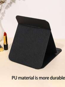 黑色简约设计可折叠便携化妆镜，带支架化妆镜，旅行镜，美容产品，桌面化妆镜，长方形桌面折叠小巧极简化妆镜，女士旅行便携化妆镜 - 送给妈妈和老师的最佳礼物，教师节礼物，返校礼物，教师节礼物，化妆品，价格实惠，房间装饰，梳妆台，旅行，卧室，化妆配件，镜子，梳妆镜，价格实惠，圣诞礼物，化妆品，化妆工具，便宜货，礼物，女士礼物，圣诞礼物 - 黑色 - 查看 4