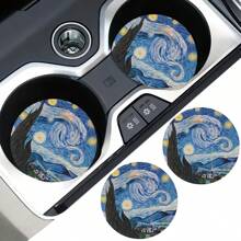 2 piezas Posavasos de coche elegantes y duraderos que se secan rápido y no resbalan - Talla única 2 piezas - Ver 16