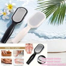 4 Stück/2 Stück/1 Stück waschbare Fußfeile - Mit direkter Aufbewahrungsabdeckung, Fersenschaber, Fußbürste, Edelstahl-Fußreibe, Fußreiniger, Hornhautentferner - Doppelseitiges Fußpflegewerkzeug, Edelstahl-Fußpflege-Feile, Tägliche Pflege, Glatte Haut Spa Zuhause und Nagelpflege Essentiell