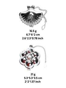 2 PcsTea Infusers For Loose Tea Stainless Steel Tea Ball Cute Tea Strainers Tea Steeper Filters For Tea With Crystal Stone Pendants And Drip Tray Teacups Accessories(Funny Style),Snap Ball Tea Strainer,Premium Stainless Steel Tea Infuser Back To School