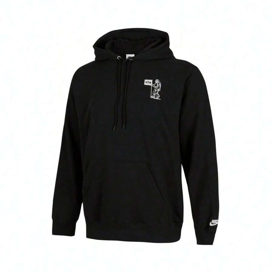 Nike 2025 男士 AS M NK CLUB FT PO HDY MOON GF 针织卫衣 HQ8595-010 - 黑色 - 查看 1