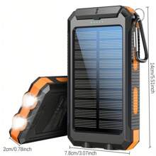Solar Charger-10000mAh Solar Charger Power Bank -Portable Solar Phone Battery Panel Charger, QC3.0 Dual USB Port Battery Pack Charger Portable For All Cell Phones & Electronic Devices- Long Lasting, Travel Camping, LED Flashlight, The Best Gift For Festival