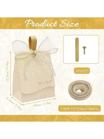 20/30 st, Bröllopsgodislådor, Söta bröllopspresentaskar med handtag och band, Festgåvor Godislådor för bröllopsdekorationer Födelsedagsbrudgubb, Inslagningslådor, Bröllopsdekorationer, Bröllopstillbehör, Bröllopsgåvor