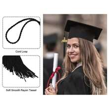 2025 Hat Headwear Academy Commemorative Hat Charm Decoration DIY Tassel Graduation Dress Ceremony Hat Graduation Ceremony Graduation Band Year Card Adjustable - Multicolor - View 10