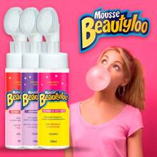Beautyloo Line Combo Kit Moisturizing Mousse Soap Gloss Bubble Gum Scent Face Beautiful - Mùi nho - Xem 2