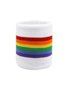 Men's Badminton Embroidered Wrist Sweatbands, Elastic Moisture-Wicking Thick Fleece Wrist Bands, Multiple Colors Available, Suitable For Basketball, Tennis, Baseball, Softball, Volleyball, Soccer, Running, Golf, Yoga, Archery, Gym, Weightlifting And Other Sports