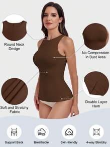 Women Shapewear Tummy Control Tank Tops Seamless Compression Tops Slimming Camisole