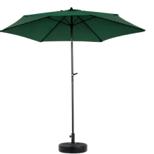 okwish Parasol Garden Parasol Cantilever Parasol Balcony Parasol With Crank 264x264 Cm (L * W) - Dark Green - View 3