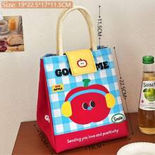 1 件卡哇伊午餐袋可爱午餐盒女士可重复使用午餐袋手提包保鲜袋冷藏手提包野餐工作、夏季户外食物袋、野餐露营袋