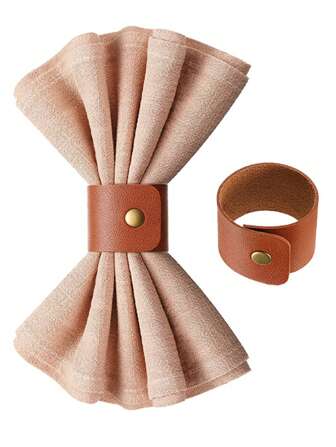 1pc Napkin Rings, Suitable For Holiday Parties
