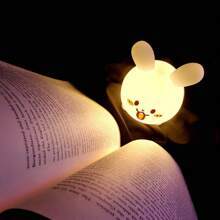 Lámparas de dormitorio Lámpara de silueta de conejo de mascota de dibujos animados con luz LED nocturna