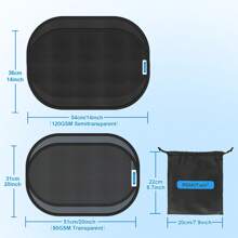 Pare-soleil de voiture PEMOTech, (lot de 4) Protection UV, [Version améliorée 2025] Pare-soleil de voiture universel avec ventouse